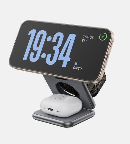Chargeur Sans Fil 3-en-1 Pliable