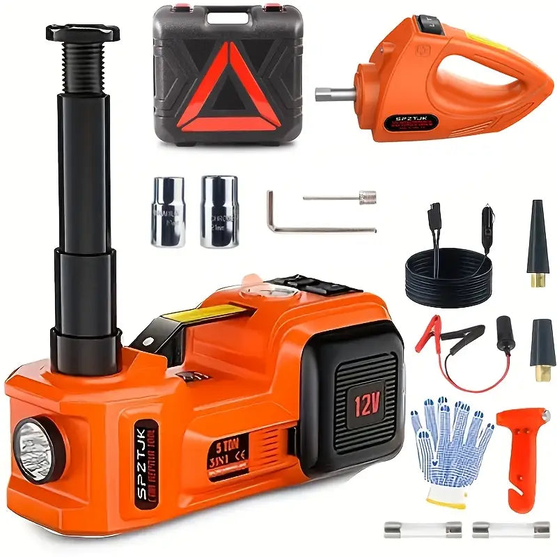 Cric Électrique 12V 5T – Kit 3 en 1