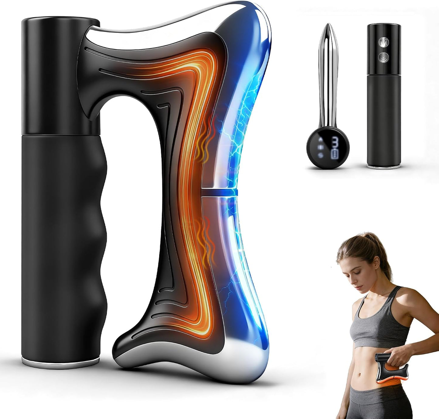 Masseur Gua Sha Électrique 3 en 1 – Chauffant & Vibrant
