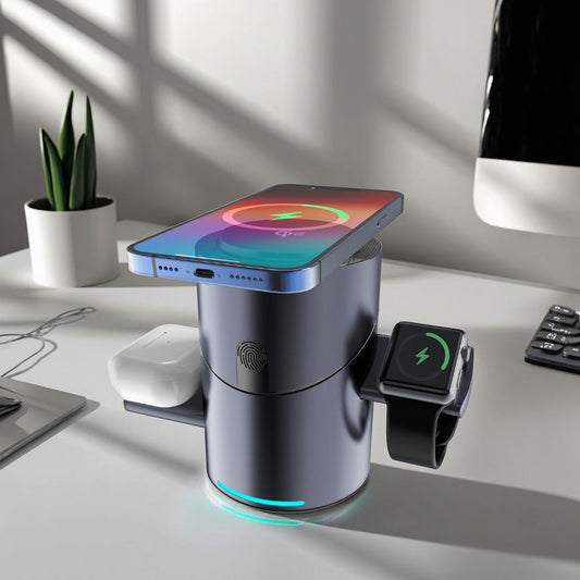 Station de Charge Sans Fil 4-en-1 – iPhone, Apple Watch & AirPods