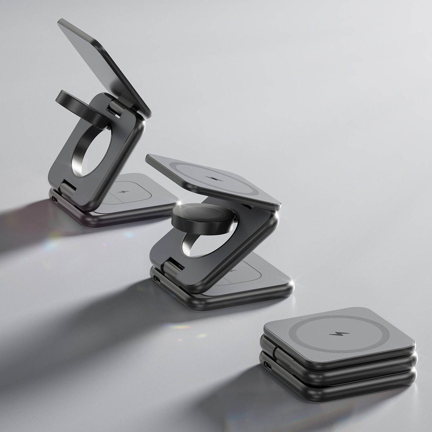 Chargeur Sans Fil 3-en-1 Pliable