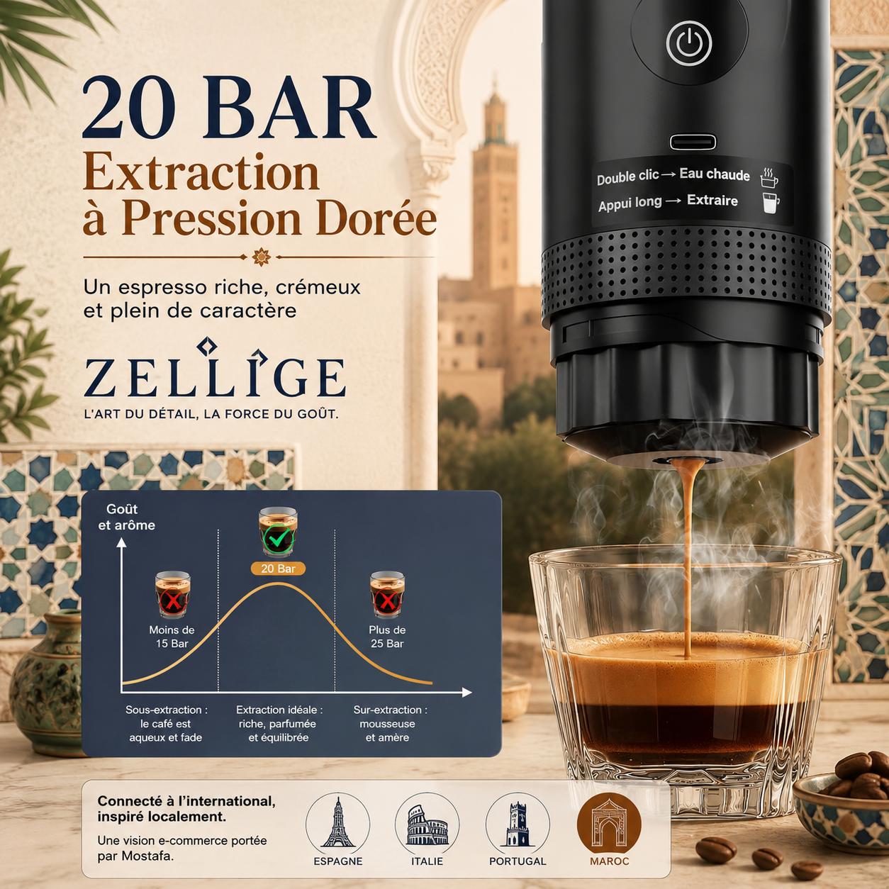 Machine Espresso Portable 3 en 1