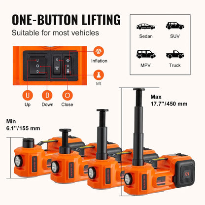 Cric Électrique 12V 5T – Kit 3 en 1